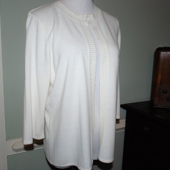 New Designer Originals Classic Ivory Cardigan - Picture 5 of 6